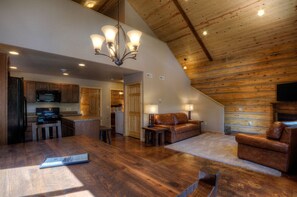 32-inch flat-screen TV with satellite channels, TV