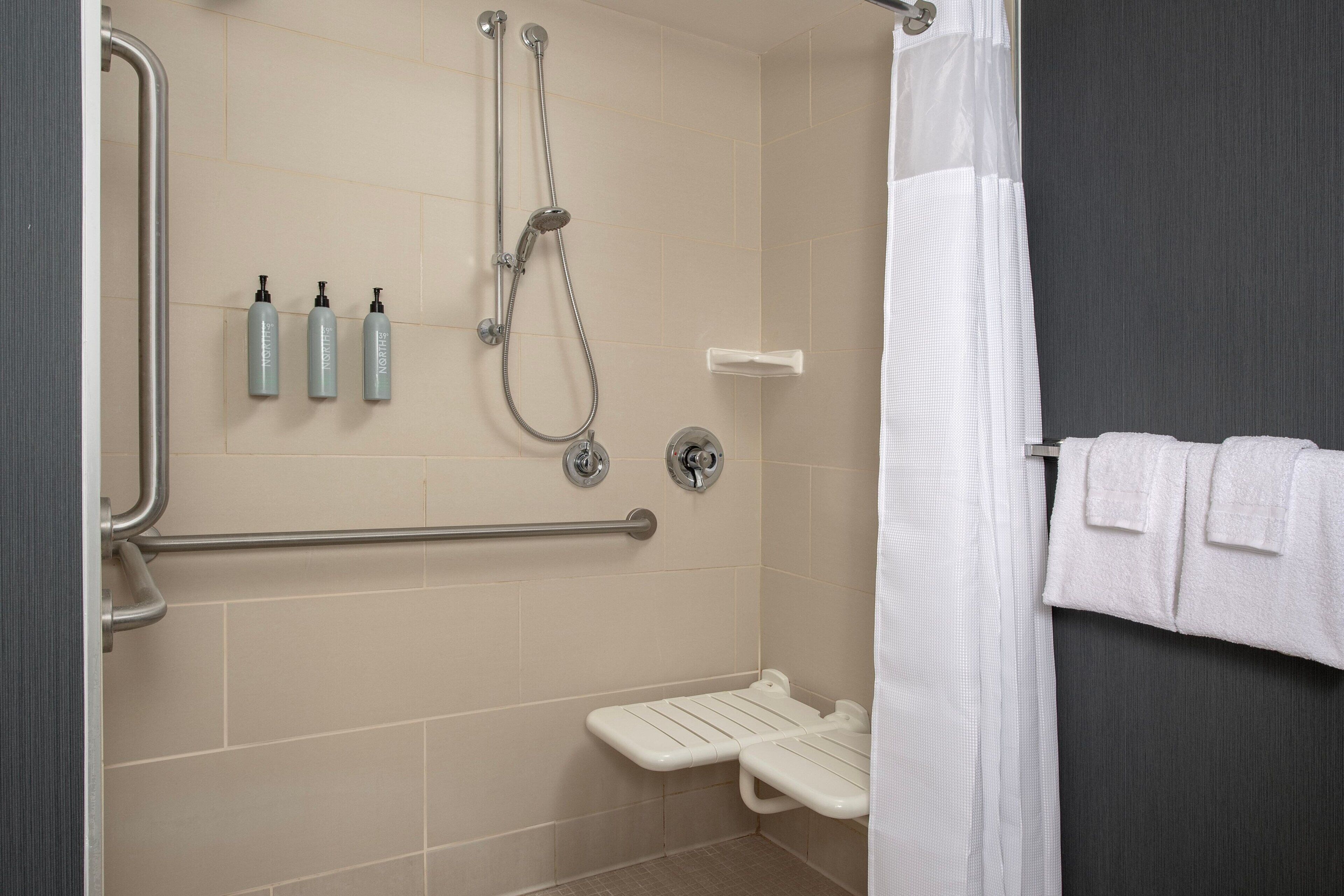 free toiletries, hair dryer, towels, soap