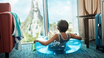 In-room safe, blackout curtains, iron/ironing board