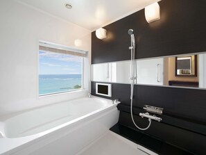 Executive Suite, Japanese-Western style with 2 Single beds, Ocean view