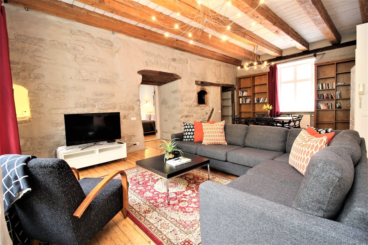 Appartement, 2 slaapkamers, keuken | Woonkamer | Een flatscreentelevisie, Netflix, betaalfilms en streamingdiensten