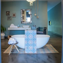 Garden Room | Bathroom | Shower, designer toiletries, hair dryer, bathrobes