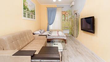 Premium bedding, pillow-top beds, iron/ironing board, free WiFi