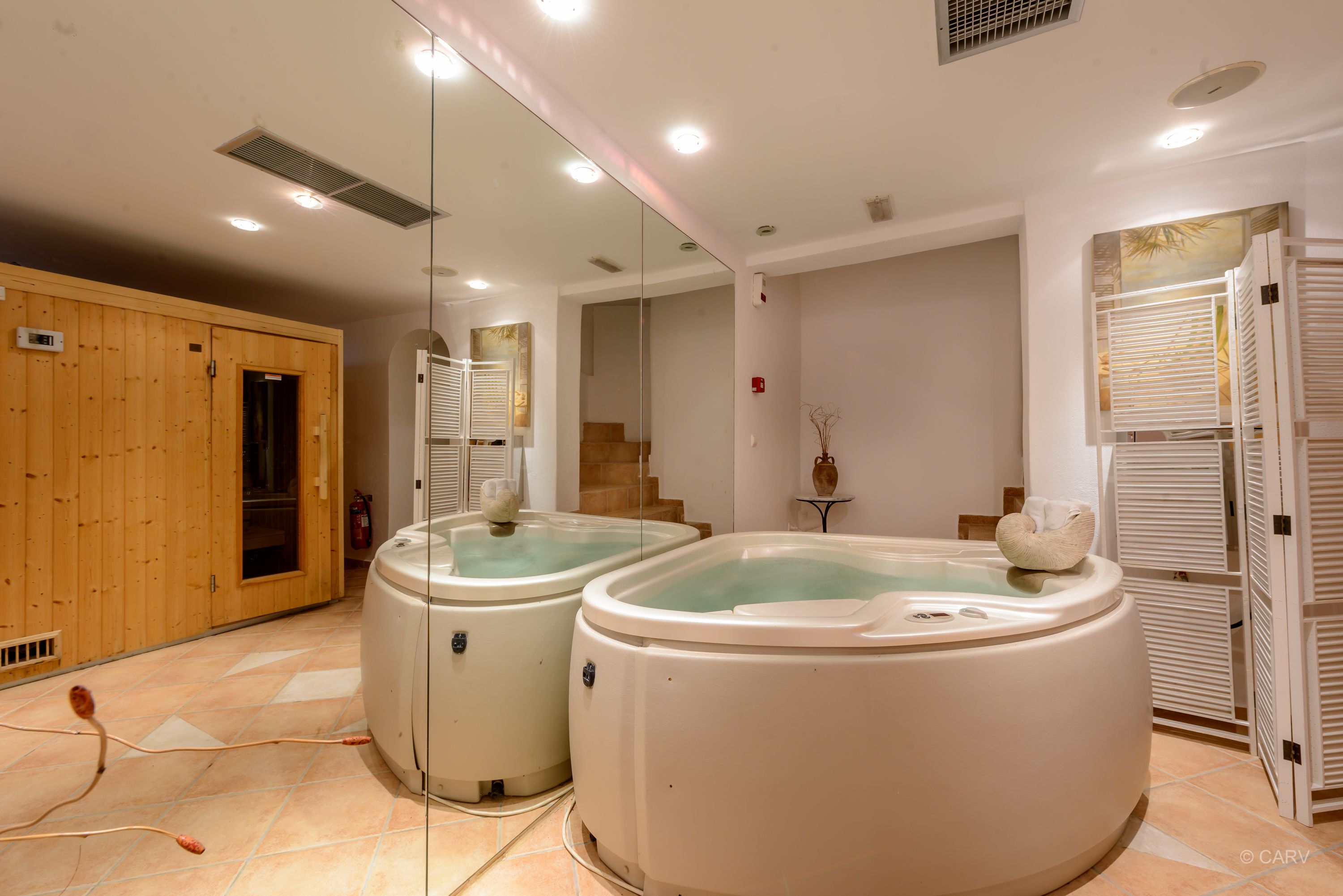 manicures and pedicures, massages