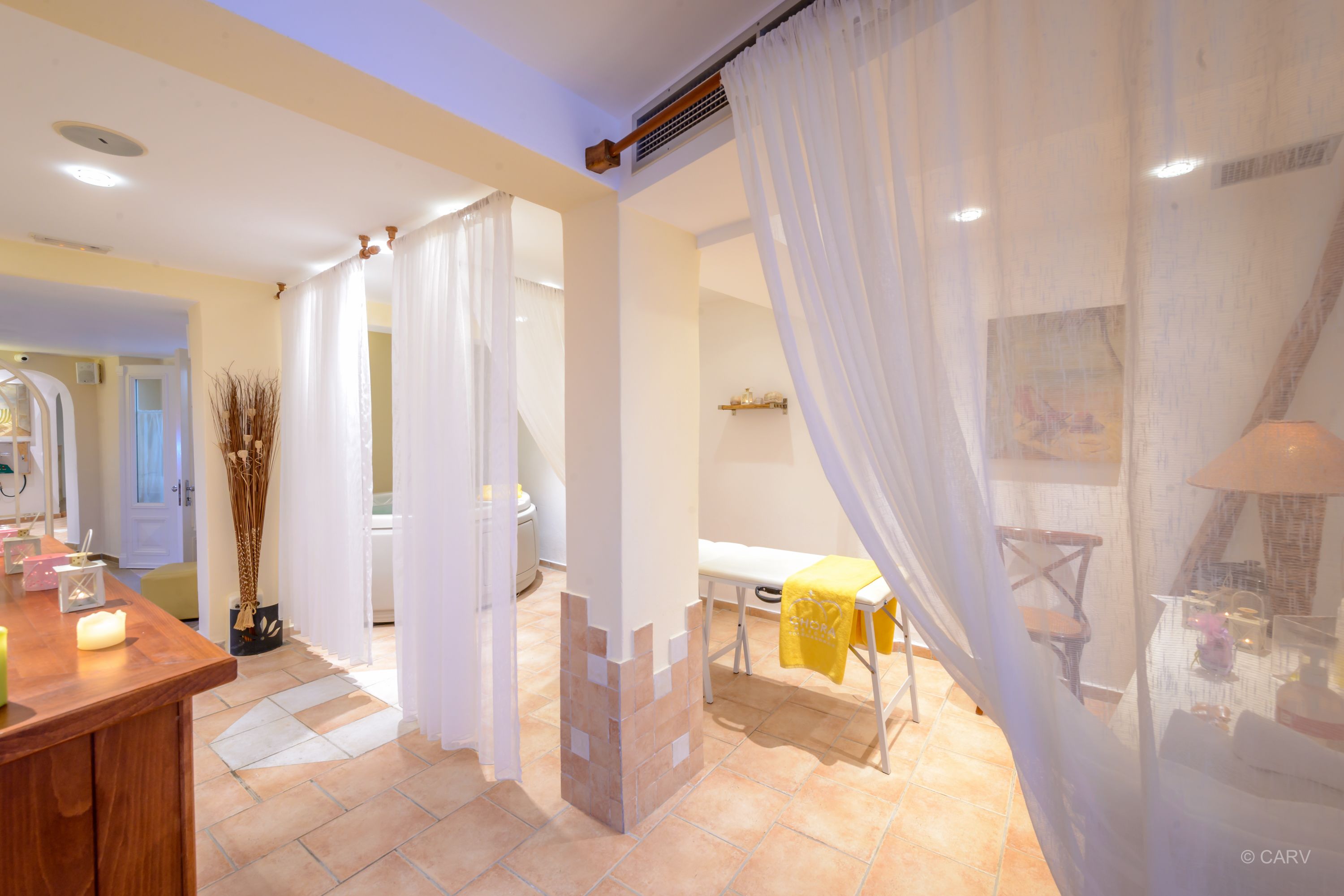 manicures and pedicures, massages