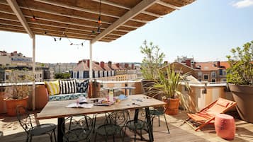 Kamer, 1 tweepersoonsbed, terras | Terras