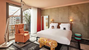 Cobertura, 1 cama de casal | Roupas de cama premium, cofres nos quartos, escrivaninha