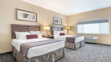 Standard Room, 2 Queen Beds, Accessible, Bathtub | Premium bedding, in-room safe, desk, laptop workspace