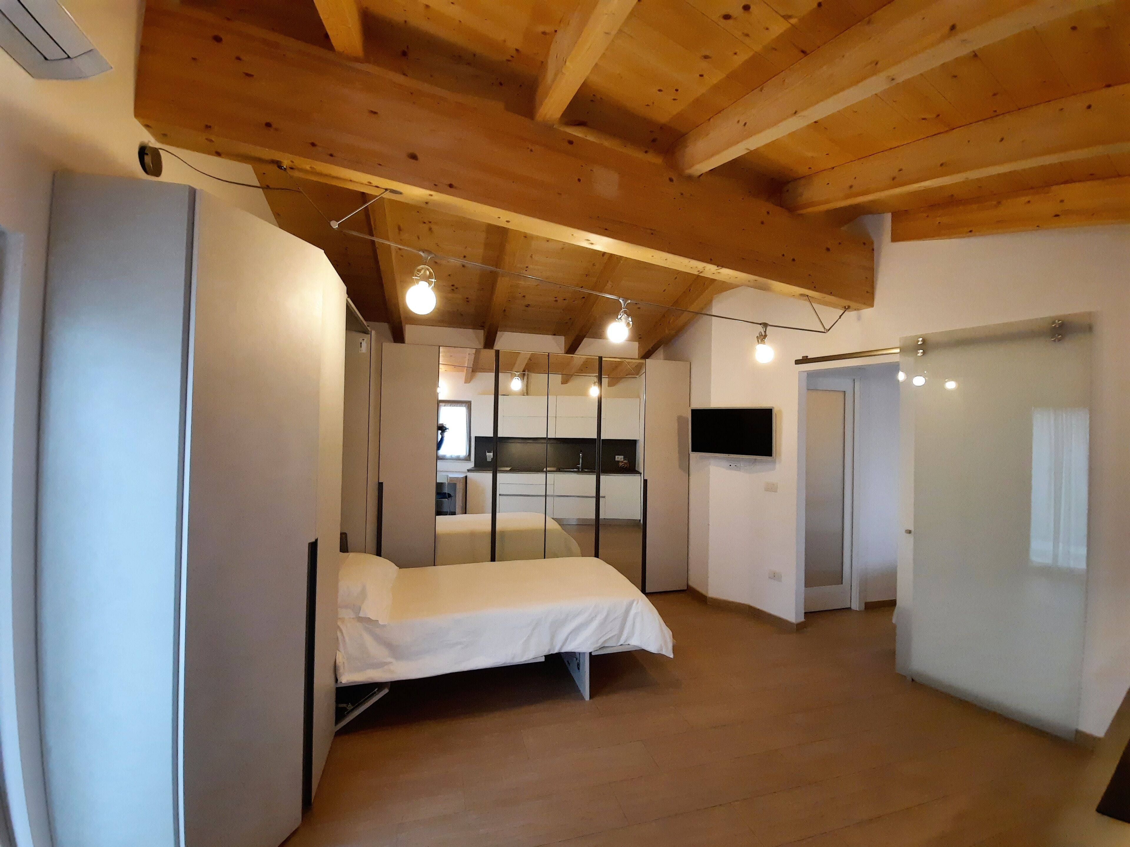 superior studio | living area | 32-inch smart tv with satellite channels, tv