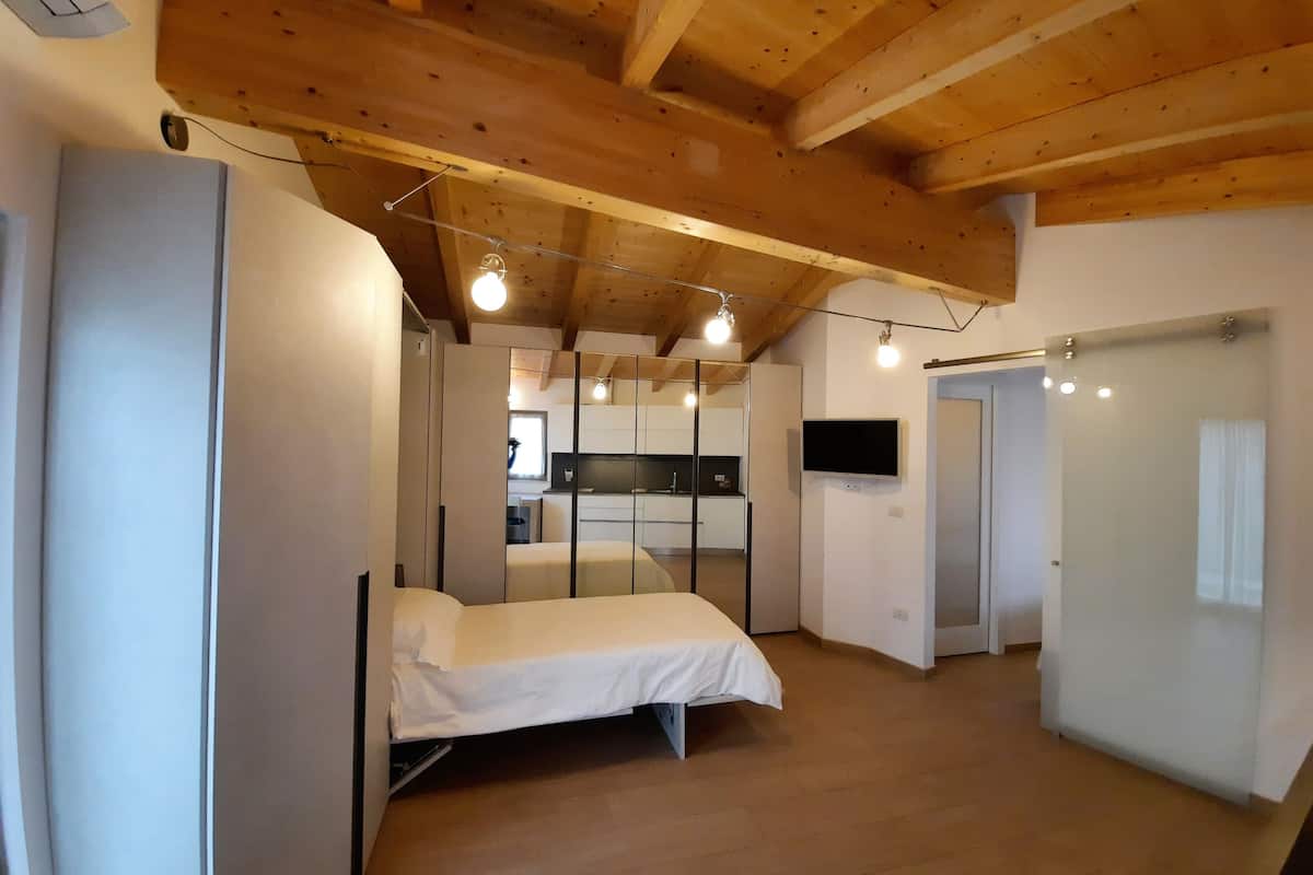 superior studio | living area | 32-inch smart tv with satellite channels, tv