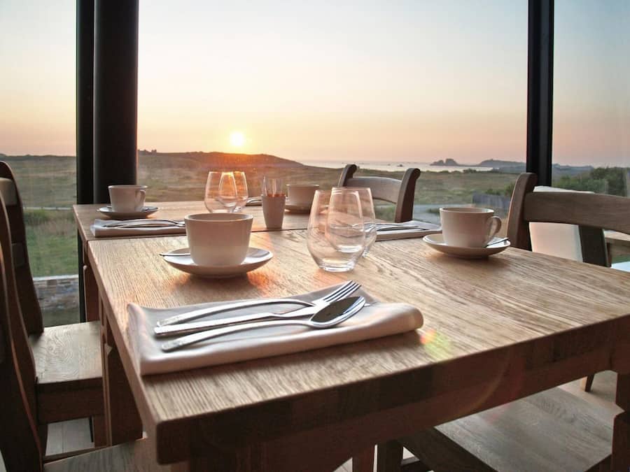 Seafood, sea views