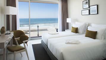 Premium Double or Twin Room, Ocean View | Premium bedding, minibar, in-room safe, desk