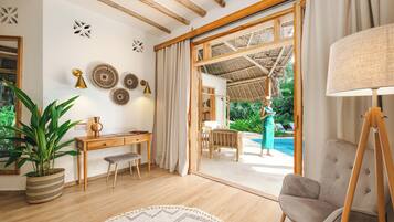 Villa Luxe, piscine privée, cÎté jardin | 1 chambre, literie hypoallergénique, minibar