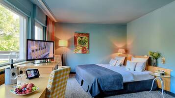 Habitación doble (First Class) | Caja fuerte, cortinas opacas, sistema de insonorización