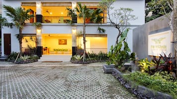 Front of property – evening/night