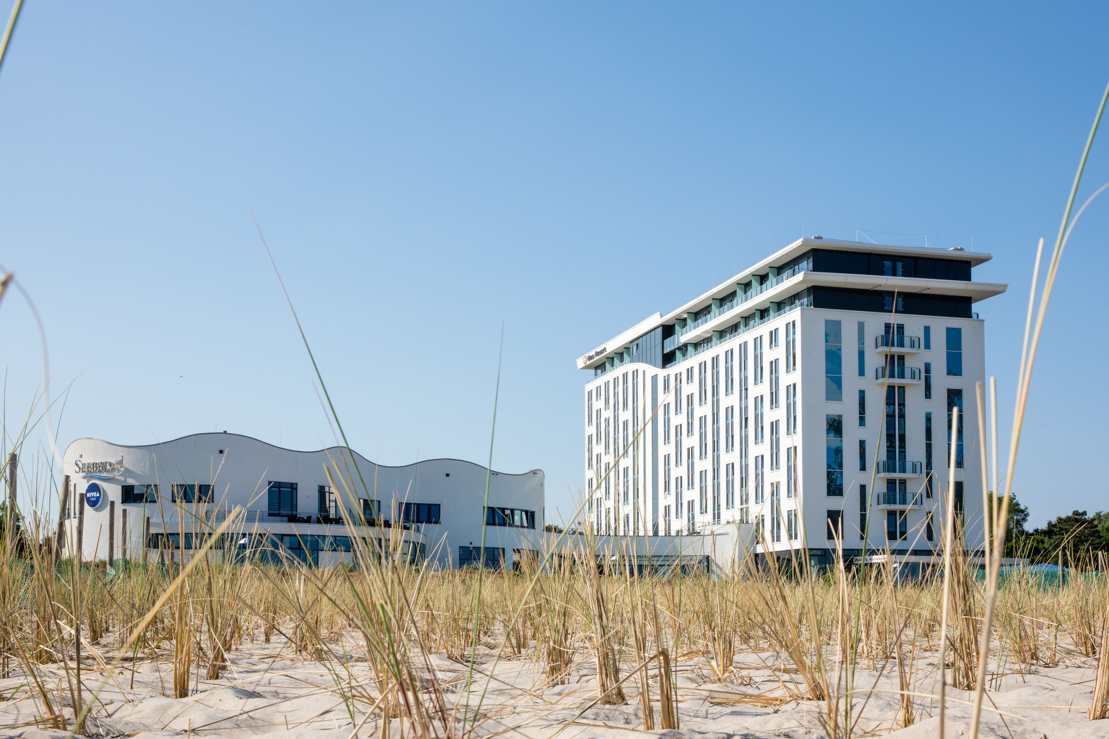 Am Strand, weißer Sandstrand