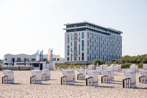 On the beach, white sand - aja Warnemuende (Rostock)
