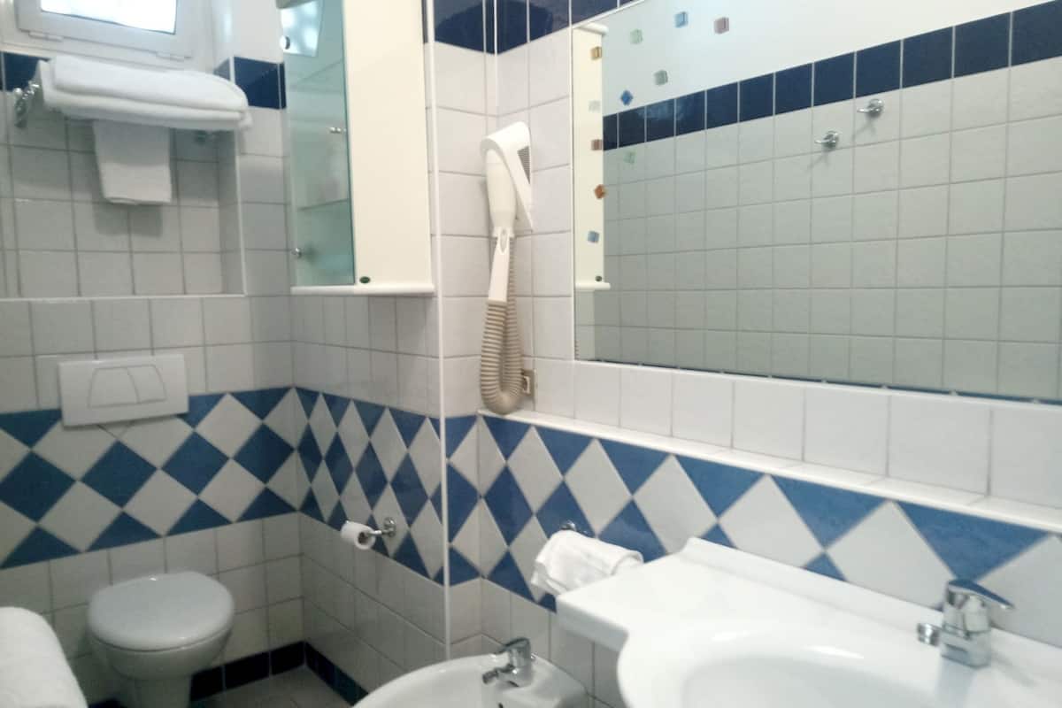 free toiletries, hair dryer, bidet