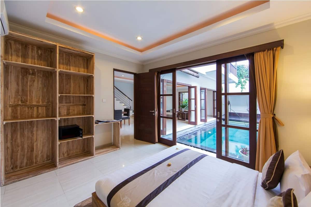 Vila, 2 quartos, piscina particular | 1 quarto, cofres nos quartos, escrivaninha, quartos à prova de som