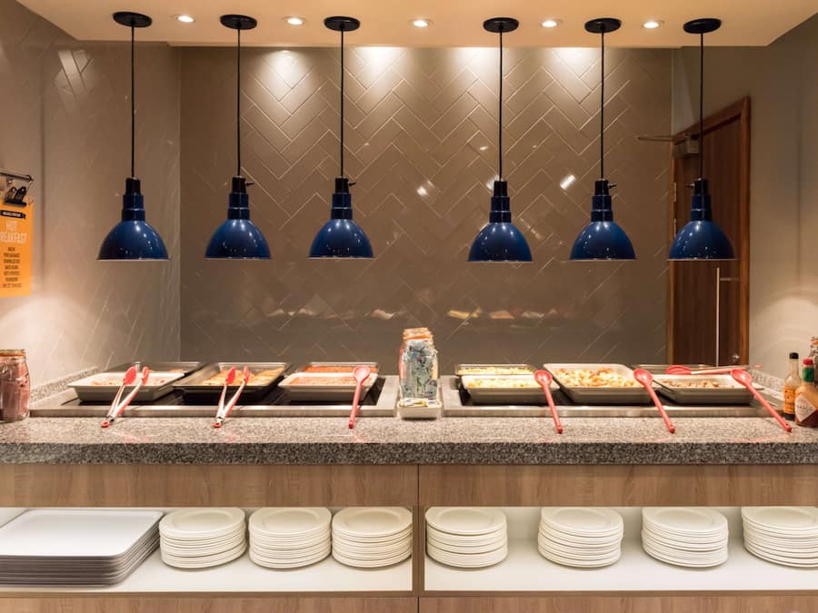 Free daily buffet breakfast