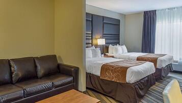 Suite, Multiple Beds, Accessible, Non Smoking | Premium bedding, desk, blackout drapes, iron/ironing board