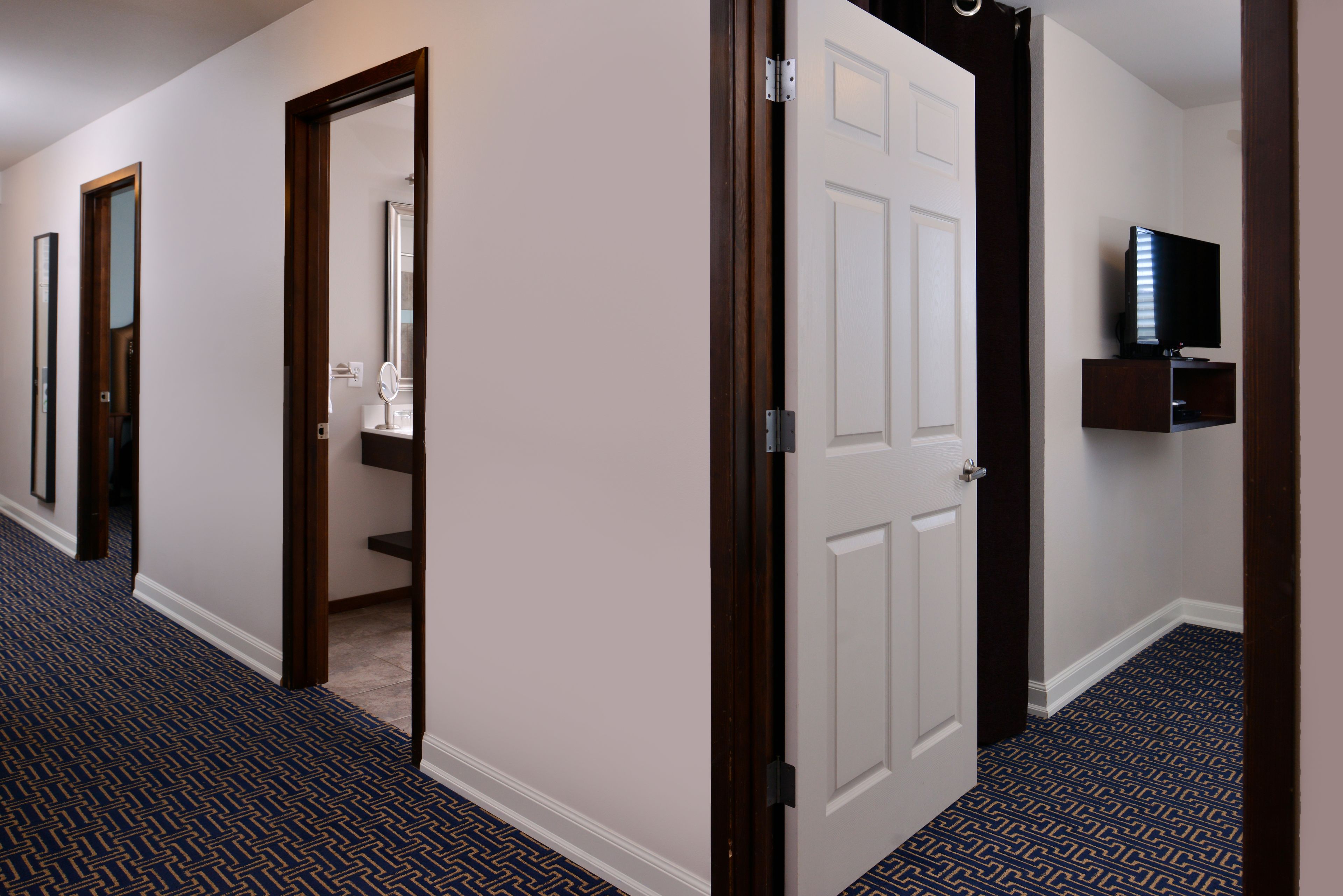 deluxe room, multiple beds (two bedroom suite) | premium bedding, minibar, desk, blackout curtains