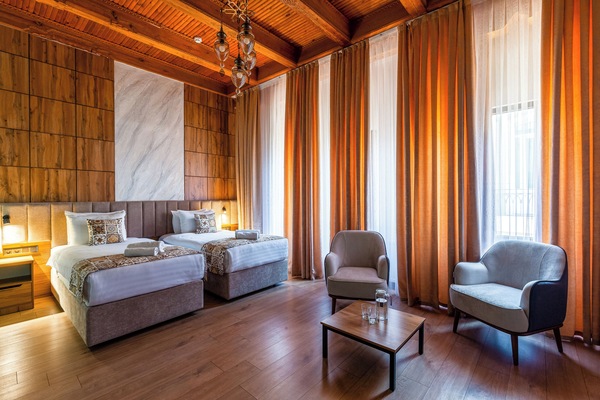 Ropa de cama de alta calidad y minibar