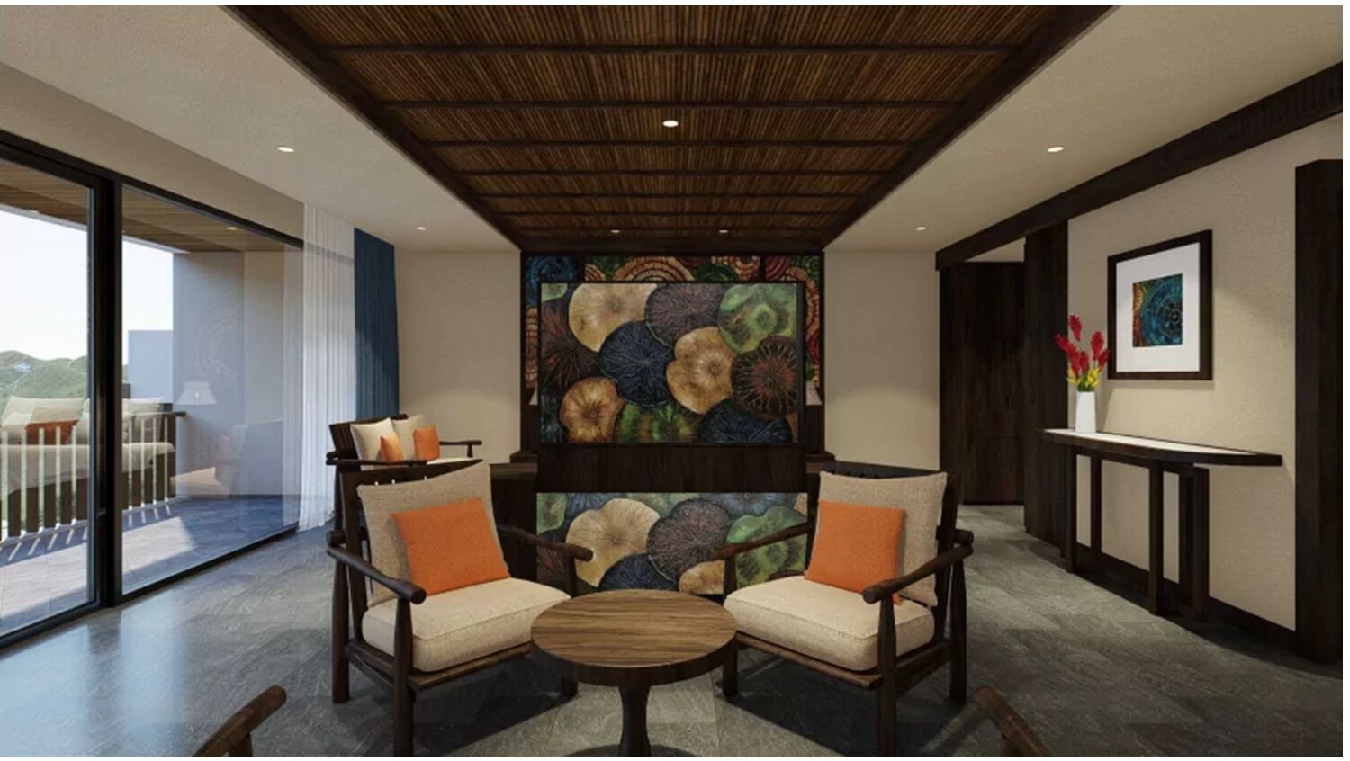 Family Room, 2 Bedrooms, Garden View