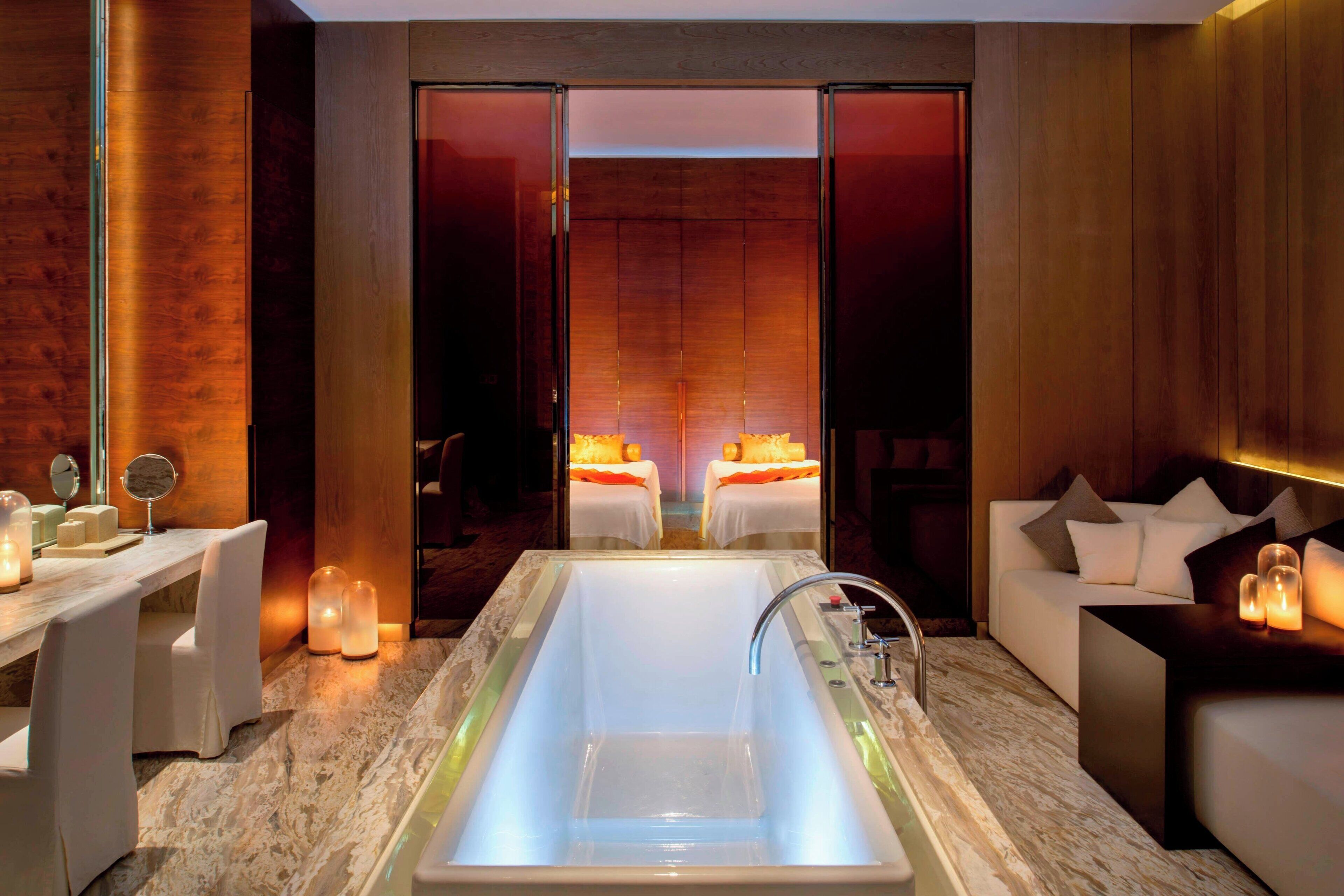 couples treatment room(s), steam room, body treatments, aromatherapy