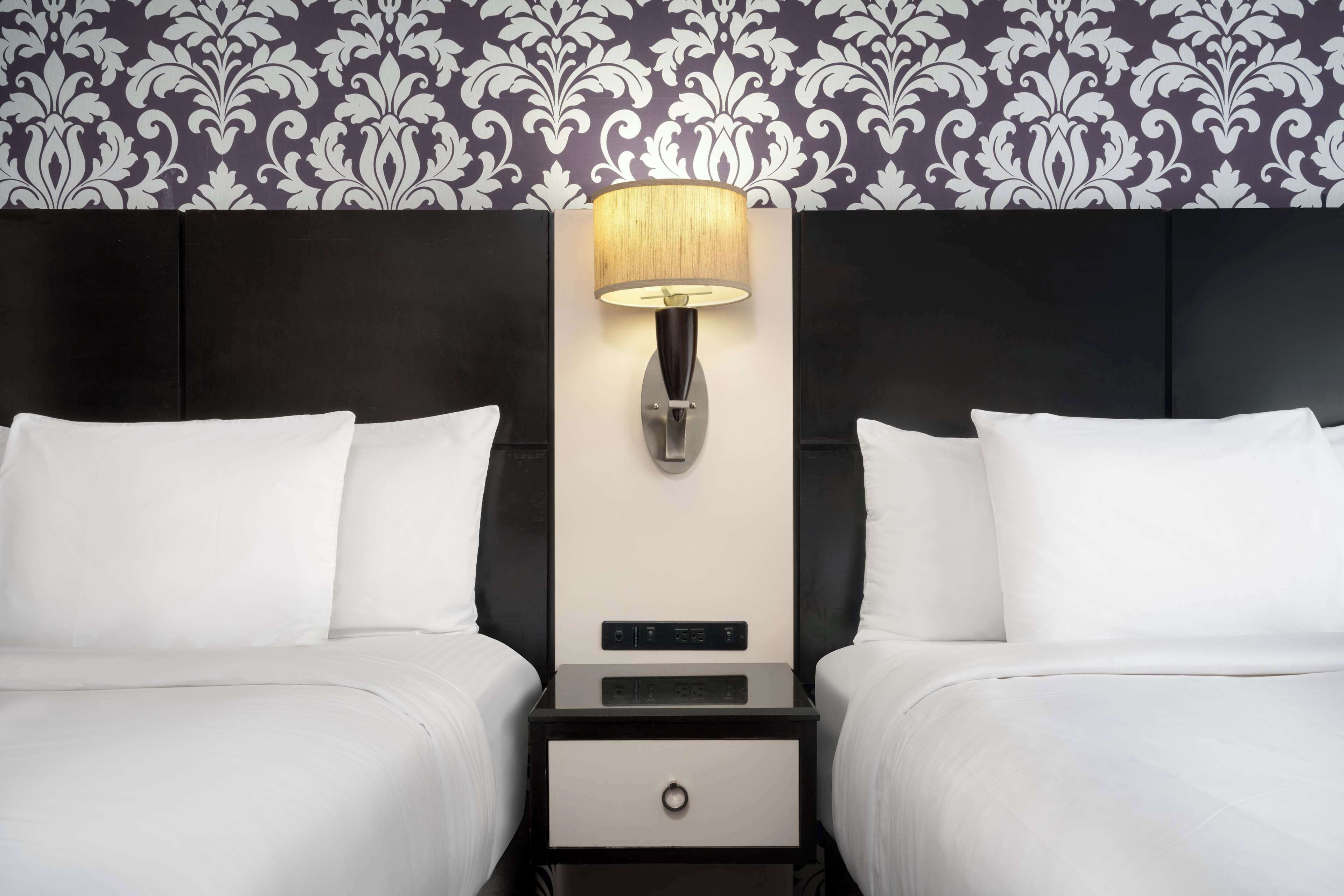 standard room, 2 double beds, non smoking | premium bedding, in-room safe, desk, blackout curtains