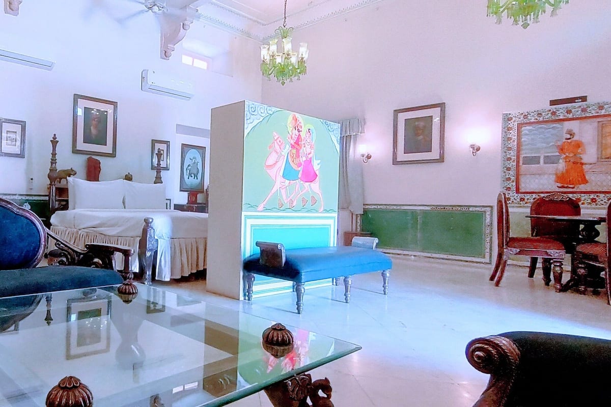 Maharaja Suite | Living area | 26-inch LCD TV with satellite channels, TV, ping pong