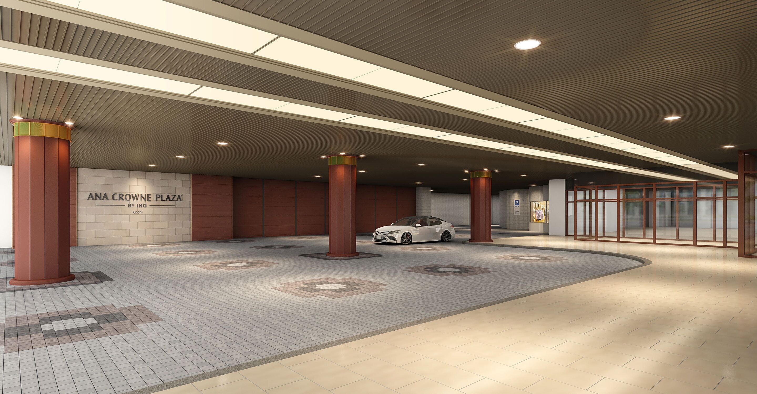 Interior entrance