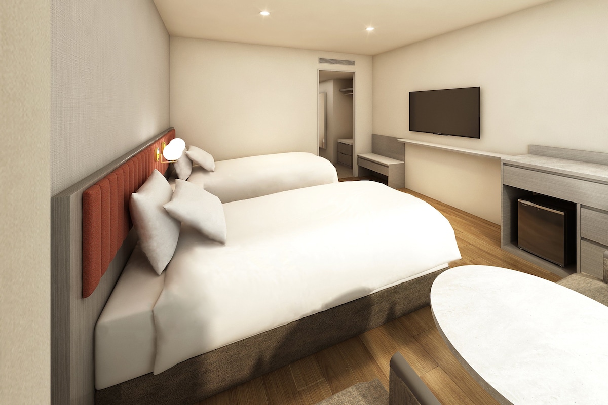 Premium kamer, 2 eenpersoonsbedden | Luxe beddengoed, een kluis op de kamer, geluiddichte muren