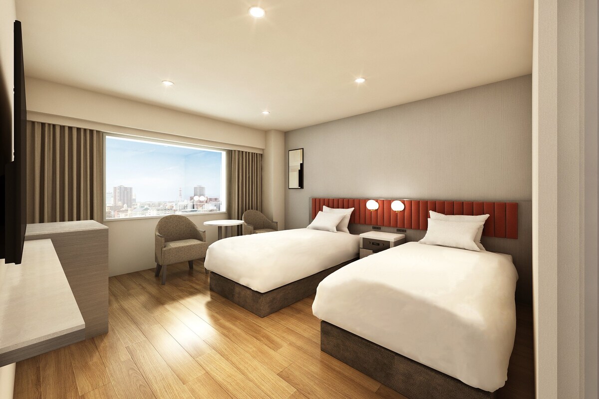 Luxe beddengoed, een kluis op de kamer, geluiddichte muren