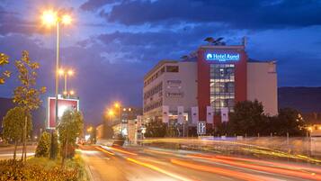 Front of property – evening/night