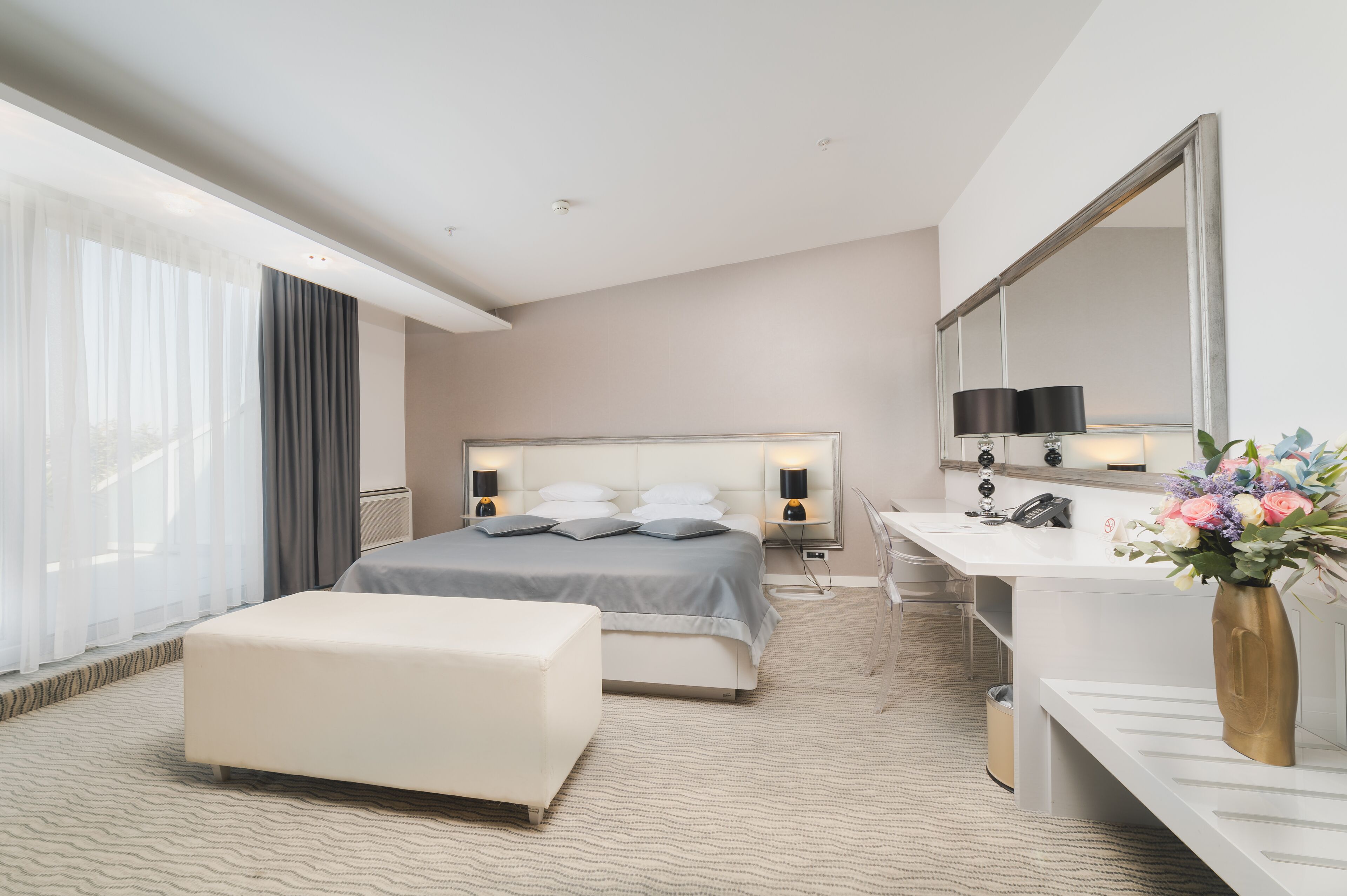 memory-foam beds, minibar, in-room safe, individually furnished