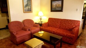 One Bedroom Suite | Living room | TV - Lourdes Family Suites Makati powered by Cocotel (Makati)