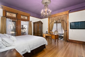 Chambre double pour 1 personne | Literie de qualité, couette en duvet, décor unique, ameublement unique