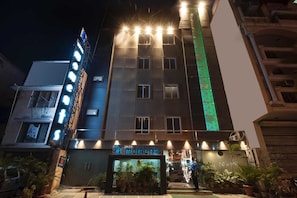 Front of property – evening/night
