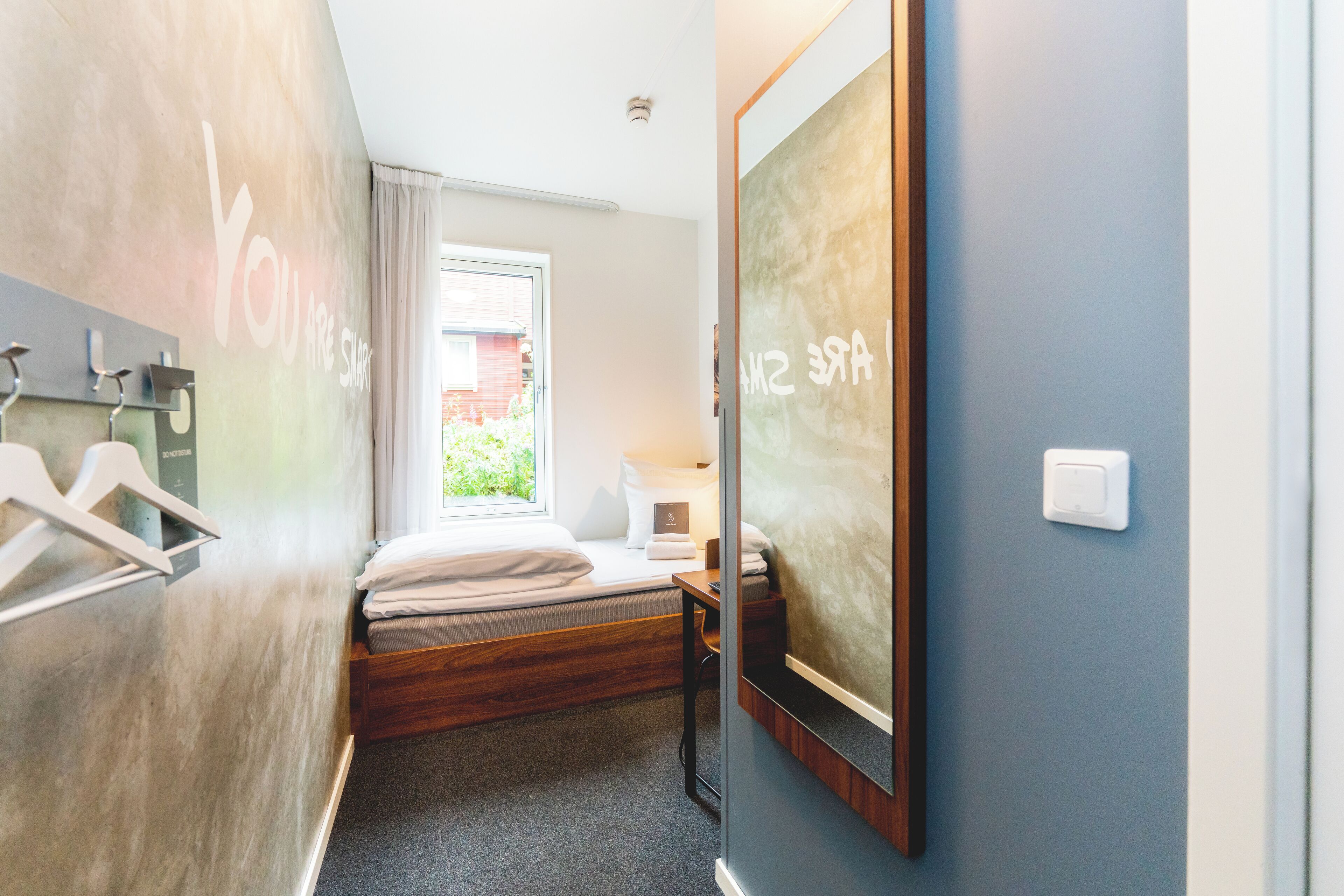 standard single room | desk, blackout curtains, free wifi, bed sheets