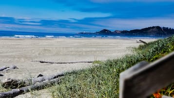 Vlak bij het strand