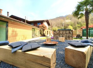 Sauna, bain à remous