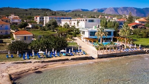 Accommodatie ligt op het strand