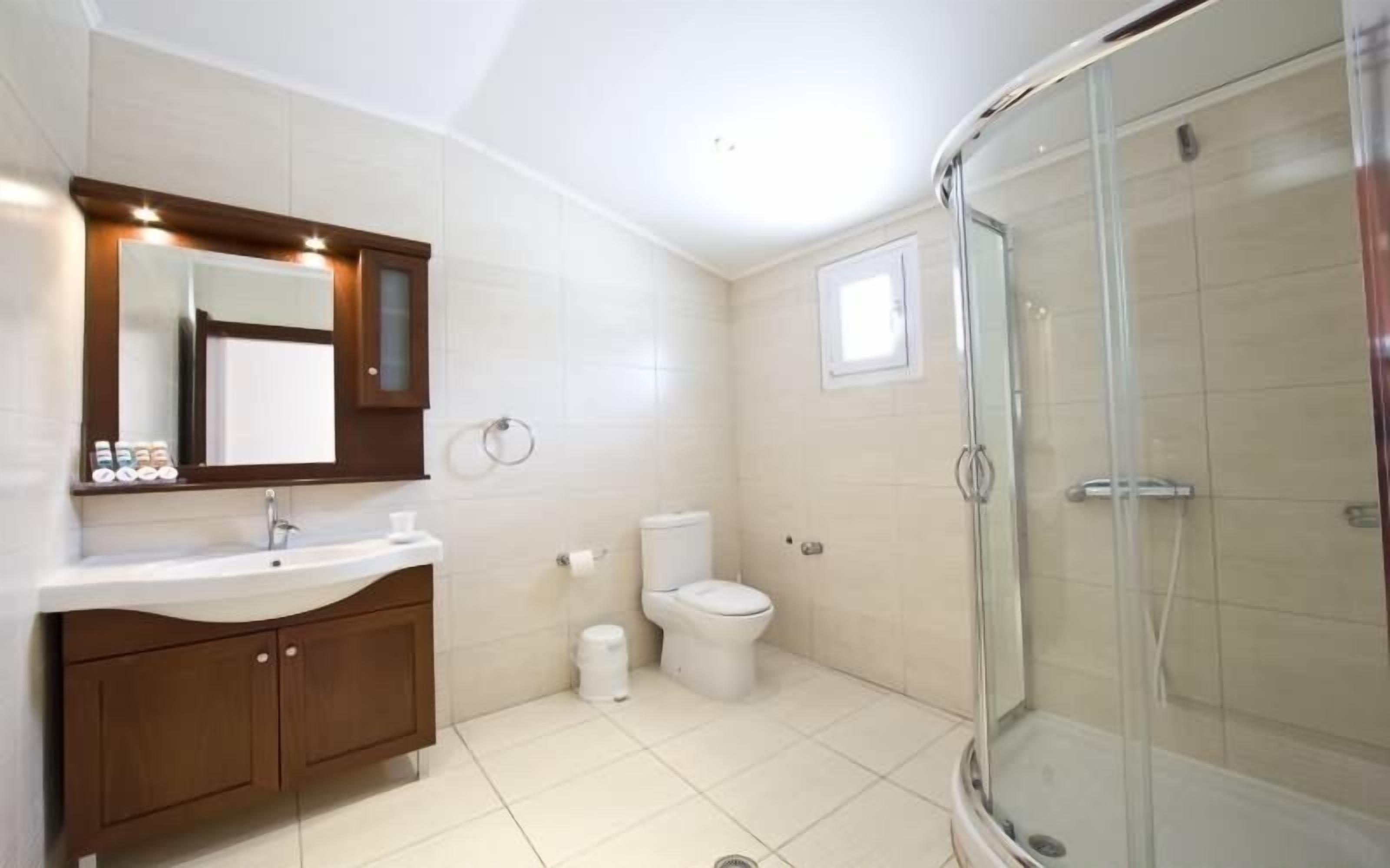 studio | bathroom | shower, rainfall showerhead, free toiletries, hair dryer