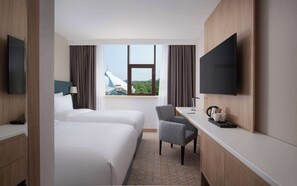 Ropa de cama de alta calidad y minibar