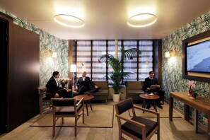 Sitteområde i lobbyen