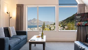 50-inch flat-screen TV with satellite channels, LCD TV