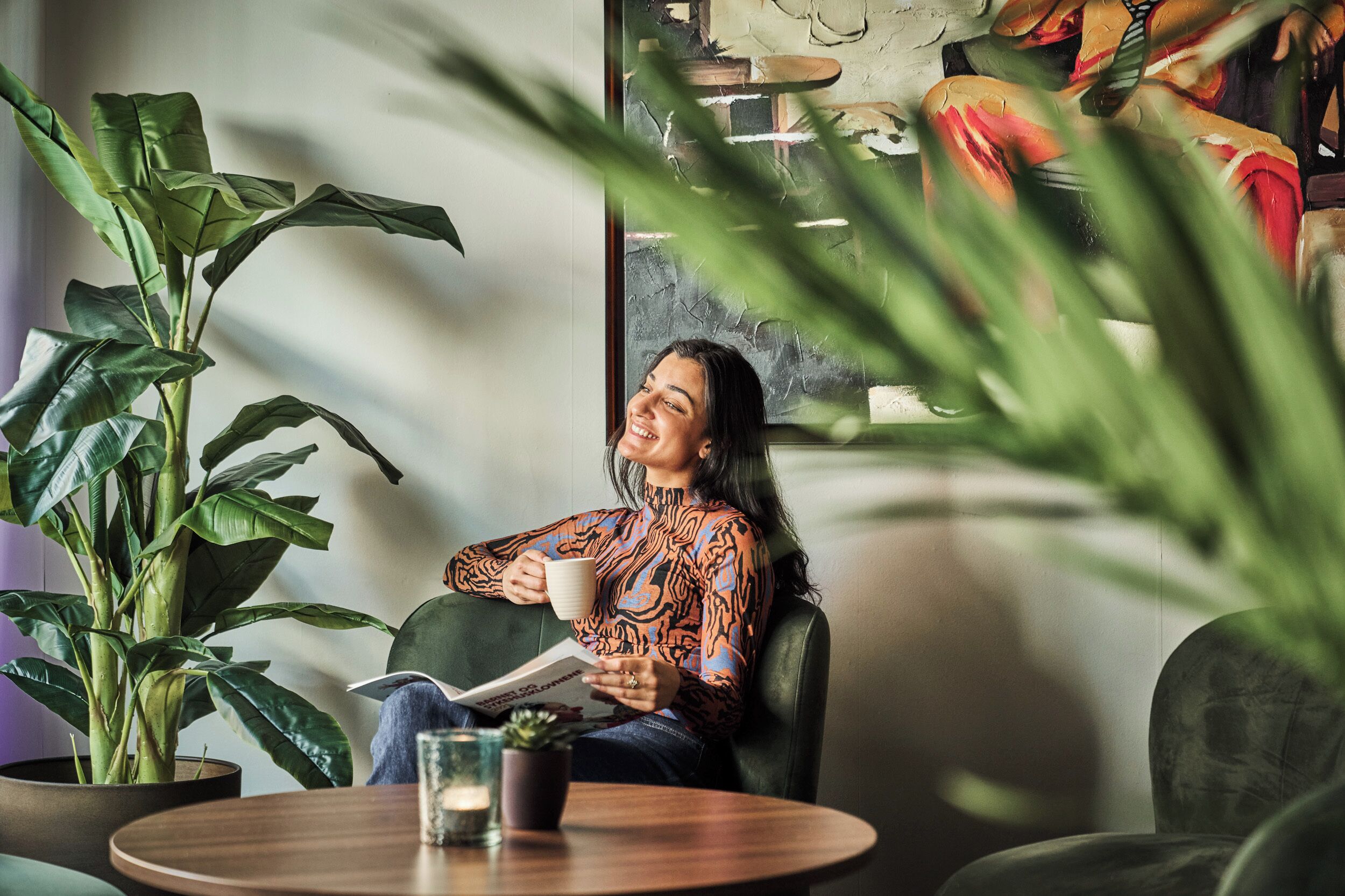 Sala de estar en el lobby