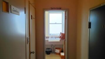 Japanese style Twin room with shared Bath | Bathroom | Combined shower/tub, free toiletries, hair dryer, bathrobes