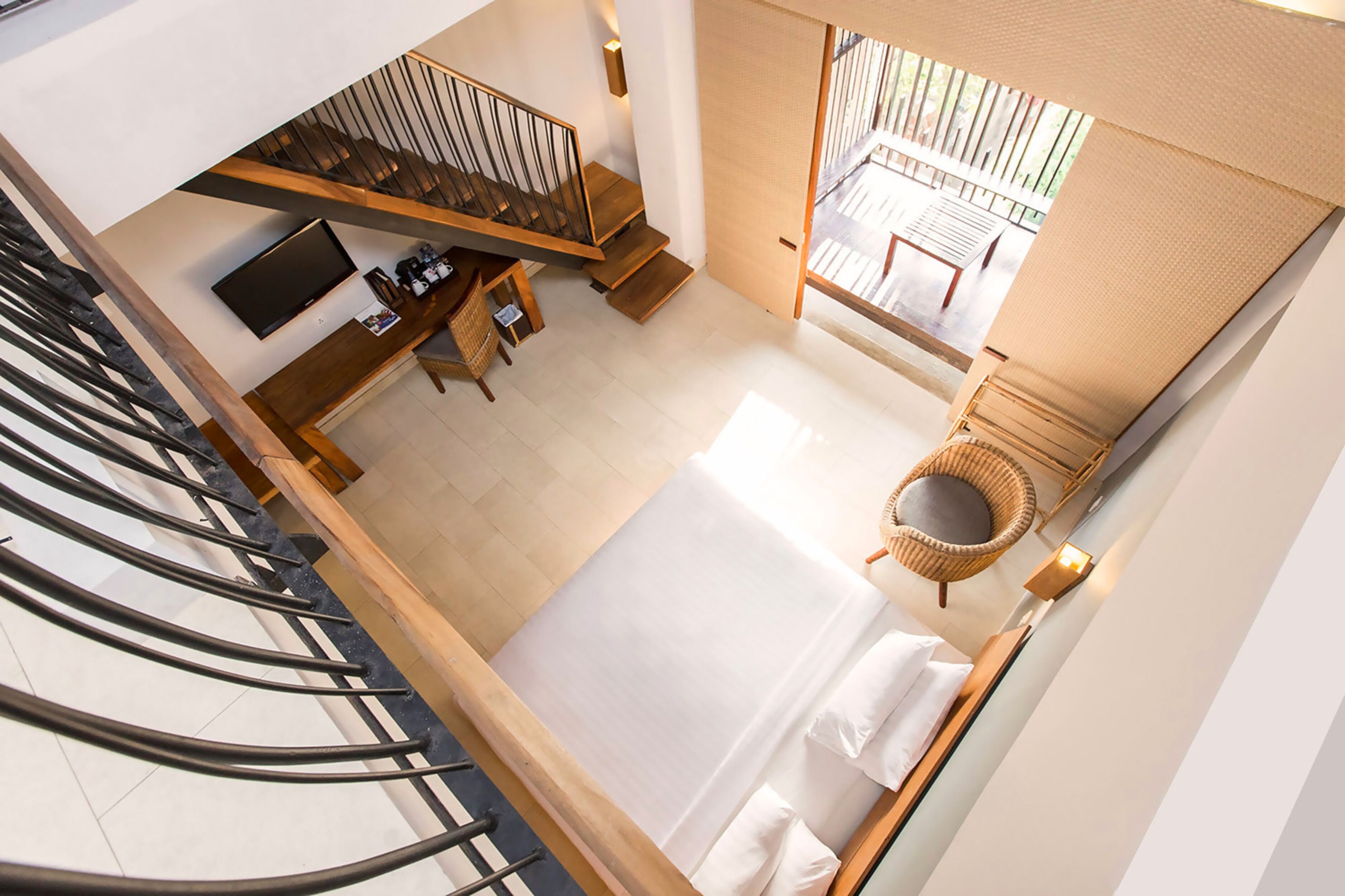 duplex | in-room safe, desk, laptop workspace, blackout curtains